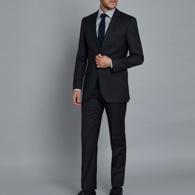 100% Virgin wool B-Line suit in Dark Blue: Luxury Italian Suits for Men |  Boglioli®