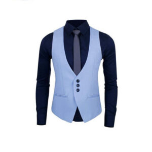 Bob Modern Cashmere Wool Vest with an Italian Cotton Shirt with Free Tie