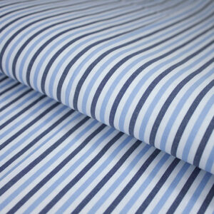 Black Light Blue Lining Silky Shirt Wrinkle Free B-214