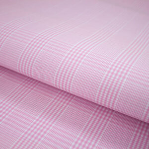 Travel Friendly Wrinkle Free Shirt Fabrics Glen Check Pattern B-390