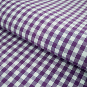 Easy-Care Check Shirt Fabric Wrinkle Free B-408