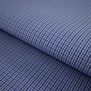 Spring Summer Collection Wrinkle Free Shirt Fabric Small Check Pattern B-420