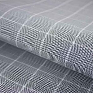 Spring Summer Collection Wrinkle Free Shirt Fabric Glen Check Pattern BB-220