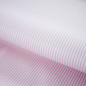 Cotton Pink Striped Wrinkle Free Shirt Fabric BB-312