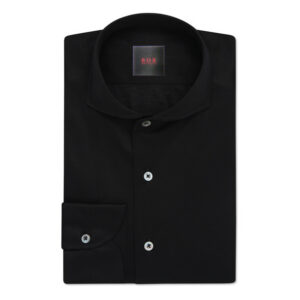 Bob's Black Cut-away Collar Dress Shirt