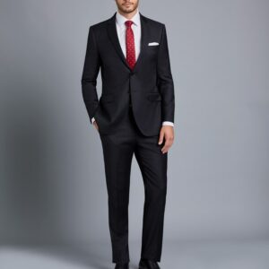 Bob's Dark Gray Cashmere Wool Suit