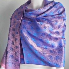 Bob Silk Purpel Scarves